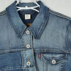 Levi's Denim Jacket Women's Large Blue Trucker Classic Jean Jacket Fade Wash